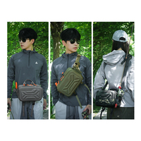 Sac de poitrine et de taille Fuliya en tissu Ripstop nid d'abeille, personnalisé avec logo, pour la pêche, le camouflage, le camping en plein air et le cyclisme
