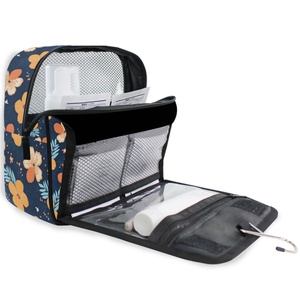 Top Sales Hawaiian Life Hau Flower Waterproof Foldable Hanging Organizer Cosmetic Makeup <b>Storage</b> <b>Toiletry</b> Bag 2025 - Product Image 6