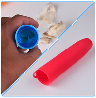 THEONE Éplucheur d'ail manuel en silicone écologique, mini tube, facile à utiliser, presse-éplucheur pour la cuisine à domicile