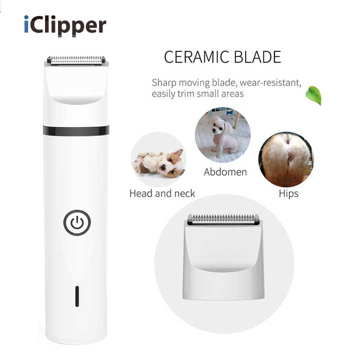 Iclipper-N5 5 en 1 Sans Fil Chien tondeuse pour le visage/patte/coupe ongles multifonction pour animaux de compagnie toilettage frais d'animal familier broyeur à ongles