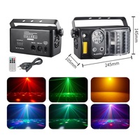 Proyector de Luces LED 5 en 1 con Efecto Láser de Ensueño para Discotecas, Fiestas, Clubes Nocturnos o Bares, con Efecto Estroboscópico