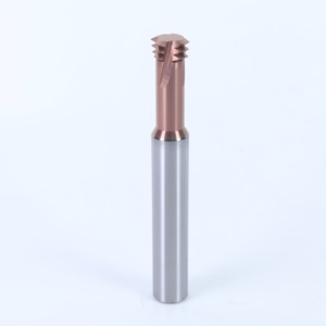 Qinrui Solid Spiral Flute <b>Tap</b> M3*0.5 Metric 3/4Flutes ALTIN Coated Internal Threading <b>Die</b> Milling Bits HRC68 - Product Image 2