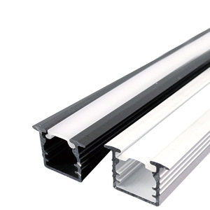 โปรไฟล์อลูมิเนียม LED รูปตัว T รุ่น 6063-T5 สีดำและสีเงิน รุ่น T6 แสงวอร์มไวท์ 3500K CRI 90 สำหรับงานแสงสว่าง - Product Image 1