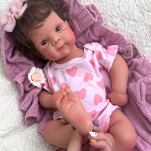 Exquisitas muñecas Reborn <span class=keywords><strong>de</strong></span> silicona sólida con pelo <span class=keywords><strong>corto</strong></span> para niños pequeños, regalo <span class=keywords><strong>de</strong></span> <span class=keywords><strong>cumpleaños</strong></span> para recién nacidos <span class=keywords><strong>de</strong></span> 19 pulgadas, precio al por mayor - Product Image 3