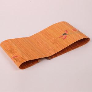 Alfombrilla de Bambú Impermeable para Té, Accesorios para Set de Té Kung Fu, Alfombrilla para Residuos de Té, Alfombrilla de Bambú para Té Zen con Diseño de Loto - Product Image 1