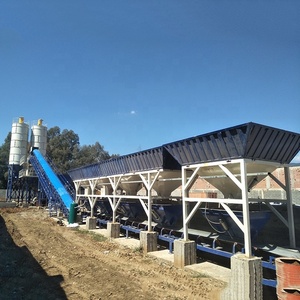 Planta de Concreto Premezclado de 120 M3/H Hzs120 con Bomba, Línea de Producción con Control Totalmente Automático, Energía Eléctrica, Costo Indonesia - Product Image 1