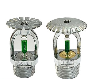 Tête d'incendie à pompe en laiton 1/2 pouce DN15 avec bulbe en verre vert 68 ° Système de protection incendie C - Product Image 1