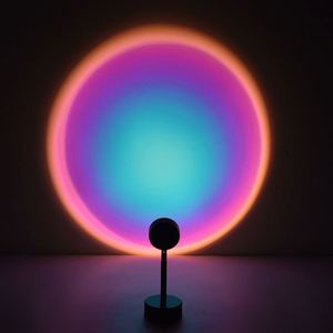 Meilleure <span class=keywords><strong>lampe</strong></span> projecteur LED coucher de soleil pour décoration photo installable sur téléphone portable pour chambre ou hôtel teinte noire - Product Image 5