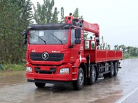 Camion-grue Shacman SPS40000 personnalisé 8x4, camion-grue de 16 tonnes, camion-benne robuste de 16 tonnes avec grue à vendre