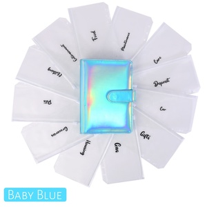 Chất Kết Dính Ngân Sách Bằng Da PU Ba Chiều A6 Với Bìa Cầu Vồng Gồm 6 Vòng Chất Kết Dính A6 Phong Bì Tiền Mặt Ngân Sách Làm Nhà Quy Hoạch - Product Image 6