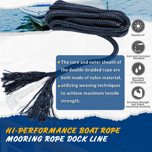 Cuerdas de amarre de PP de 48 mm-96 mm, cuerda marina de polipropileno de 8 cabos, utilizada en accesorios para barcos y yates, cable de cuerda multifilar, monofilamento - Product Image 4
