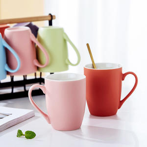 Creative Nordic Ceramic <b>Mug</b> 301-400ml Matte Solid Color With Handle For Tea And Water General Use Personal Gift - Product Image 5