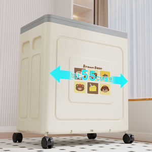 Armoire de rangement pliable, en matériau PP, facile à nettoyer, avec roulettes et couvercle, cubes de rangement pour ustensiles de <span class=keywords><strong>cuisine</strong></span> - Product Image 4