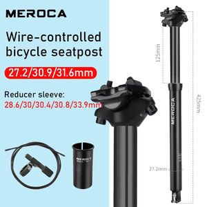 Tubo de Asiento MEROCA de 27.2, 30.9 y 31.6 mm para Bicicletas de Montaña, Cableado Interno, Ajustable, Control Hidráulico con Cable - Product Image 6