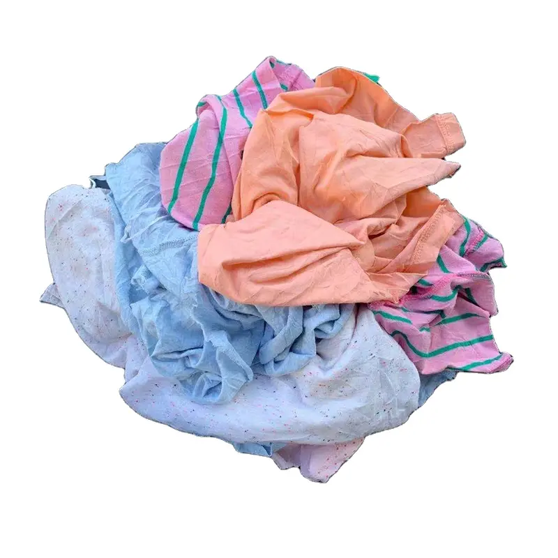 Индивидуальные смешанные цвета, промышленная хлопчатобумажная ткань Jinjiang Rags, производитель