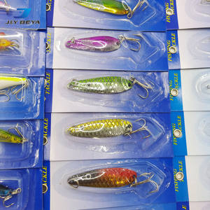 Juego de cebo de carretera con placa de hierro con purpurina multicolor 30, combinación de gancho de tres libros con placa de hierro en forma de pez - Product Image 4