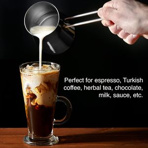 หม้อกาแฟสแตนเลสแบบตุรกี ใช้กับเตาแก๊ส ซีซ์เว อบริก สำหรับชงกาแฟ ชา ต้มนม ใช้ในบ้าน ครัว ร้านกาแฟ ร้านอาหาร ขายส่ง - Product Image 6