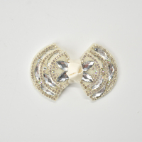 Breloques de chaussures en cristal Marquise avec nœuds et strass, décorations à clipser pour enfants, filles, fêtes, princesses, mariages, ballerines et chaussures habillées pour femmes