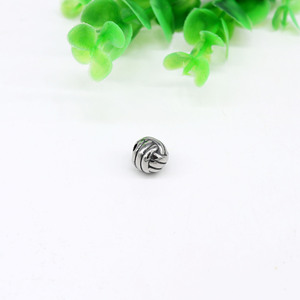 yunnique Stainless Steel Soccer Ball <b>Spacer</b> Beads Round For Bracelet Making - Product Image 4