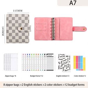 Agenda de trabajo de negocios <span class=keywords><strong>2023</strong></span>, carpeta de 6 anillas de cuero Pu, monedero de cocodrilo A5 A6, juegos de carpetas económicas <span class=keywords><strong>con</strong></span> sobres de efectivo, etiqueta adhesiva - Product Image 3