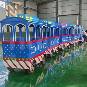 Tren Eléctrico sin Rieles <span class=keywords><strong>de</strong></span> 24 Asientos y 3KW, <span class=keywords><strong>Azul</strong></span>, para Parques <span class=keywords><strong>de</strong></span> Atracciones, Turismo, Uso Interior y Exterior, en <span class=keywords><strong>Venta</strong></span> - Product Image 6