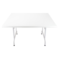 Table à manger moderne en bois blanc 1200x800 mm résistante aux rayures, imperméable pour extérieur, café, hôtel, maison, atelier