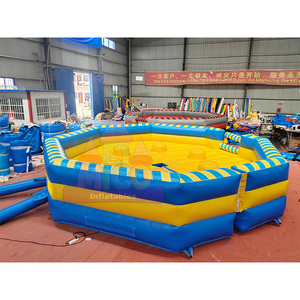 Juego Inflable Comercial Wipeout con Piscina de Bolas Giratoria, Desafío Inflable Last Man Standing Meltdown para Carnaval - Product Image 4