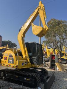 Excavatrice sur chenilles hydraulique Komatsu PC70 d'occasion de haute qualité, 7 tonnes, PC70-8, PC60, PC56, mini-excavatrice d'occasion - Product Image 3