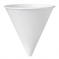 Gobelets en papier blanc Yuanyi Modern de 4 oz avec bord rond (boîte de 5000)