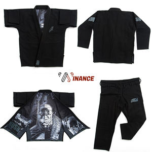 Bjj Gi กิโมโนผ้าฝ้าย100% ที่กำหนดเอง,ผ้าฝ้ายถักมุก Jiu Jitsu ผ้ากิโมโน Bjj บราซิล - Product Image 4