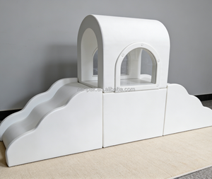 Nanpak - Equipo de Juegos Interior/Exterior Blanco para Niños, Sensorial, con Túnel Transparente, Tobogán Giratorio, Juegos Blandos para Fiestas y Alquiler de Eventos - Product Image 6