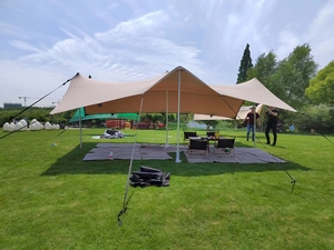 Tente extensible de type bédouin <span class=keywords><strong>Unistrengh</strong></span> pour événements en plein air, en aluminium, imperméable, anti-UV, coupe-vent, en forme d'étoile - Product Image 4