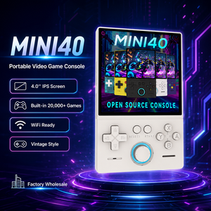 Console de Jeu Portable MINI40 Écran IPS <span class=keywords><strong>4</strong></span>.0'' 20 000+ Jeux Intégrés WiFi Style Rétro pour Vente en Gros Usine - Product Image 1