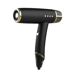 1600W Powerful Industrial Negative Ion High-speed Intelligent Display Collapsible Hair Dryer for Home Hotel RV Electric OEM 400g