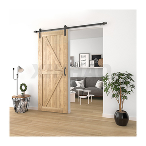 SKYSEN 2M/6.6FT Kit Ferramenta Scorrevole a I <span class=keywords><strong>per</strong></span> Porte Scorrevoli Esterne in <span class=keywords><strong>Legno</strong></span> - Vendita all'Ingrosso - Product Image 4