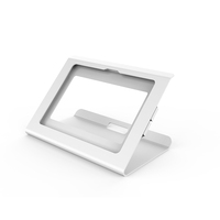 Support de tablette universel personnalisé à angle fixe de 45 degrés, flexible, en métal, antivol, pour bureau, avec capacité de charge de 20 livres AI