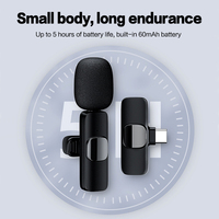 Microphones Lavalier sans Fil Portables 2-en-1 K9 K8 K35 2,4 GHz pour Enregistrement iPhone Android