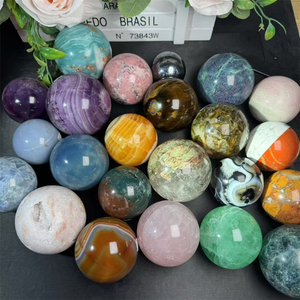 Precio al por mayor Esfera de cuarzo de cristal <span class=keywords><strong>Bola</strong></span> de fluorita verde Esfera de cuarzo rosa para la venta - Product Image 2