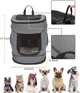 <span class=keywords><strong>Mochila</strong></span> transportadora de mascotas para perros pequeños, gatos, cachorros, bolsa de viaje para mascotas aprobada por la aerolínea con ventana de malla, alfombrilla suave para <span class=keywords><strong>senderismo</strong></span> - Product Image 5