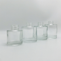 GOLDEN SUN Bouteille diffuseur d'aromathérapie en verre à bouchon à vis cylindrique, style huile essentielle pour parfum d'intérieur (50ml/100ml/150ml)