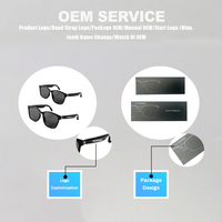 Lunettes de soleil intelligentes SENBONO M01 pour les sports de plein air sans fil Bluetooth avec assistant vocal d'appel, écouteurs de musique