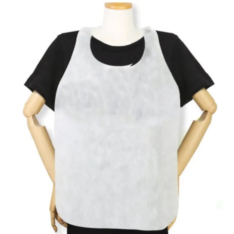 Soft Baby Bib Non-Woven the Apron is Without Sleeves for Kitchen to Prevent Oil Waterproof Feeding Long Sleeves Apron