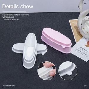 Bandeja de polvo de brillo profesional Easy Do Smile Line Caja de almacenamiento de polvo de inmersión de uñas Reciclaje Manicura francesa Herramienta de Arte de uñas - Product Image 2