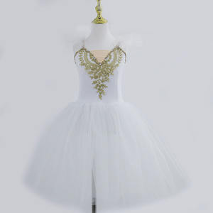 ग्रीन ग्रेडिएंट कोरियन वेलवेट बैले टीटू स्कर्ट महिला लड़कियों के प्रदर्शन के लिए लंबे वेस्टिडोक्स पहनते हैं - Product Image 3