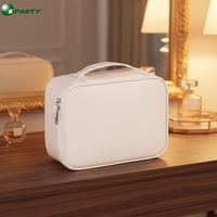 Trousse de Toilette de Voyage Tendance et Imperméable en PVC Doux avec Fermeture Éclair, Capacité 20L, Conforme aux Règles de Transport, pour Rangement de Maquillage