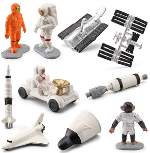 Anahtarlık oyuncak modeli mini spaceman modeli heykelcik yaratıcı ev astronot Chimp uydu roket teleskop kapsül ay rover - Product Image 3
