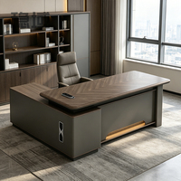 Bureau de direction moderne rectangulaire de luxe pour PDG avec couleurs personnalisables et design écologique