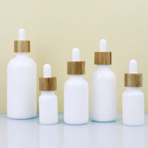 White Ceramic Glass <b>Dropper</b> <b>Bottle</b> 15ml 30ml Essential Oil Pipette Elegant Glass <b>Bottles</b> for Oils - Product Image 6