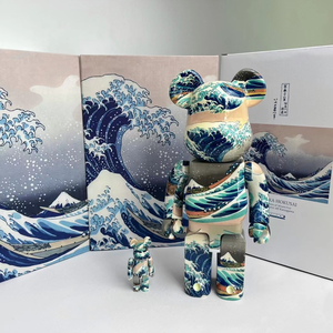 Venta al por mayor de fábrica: Figura de moda Bearbrick 400% de material ABS, estilo baloncesto <span class=keywords><strong>Chicago</strong></span> <span class=keywords><strong>23</strong></span>, en caja de plástico a color. - Product Image 4
