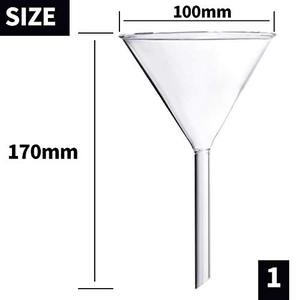 Entonnoirs de laboratoire en verre borosilicate, diamètres 100 mm, 75 mm, 50 mm, 40 mm, pour la recherche scientifique - Product Image 2